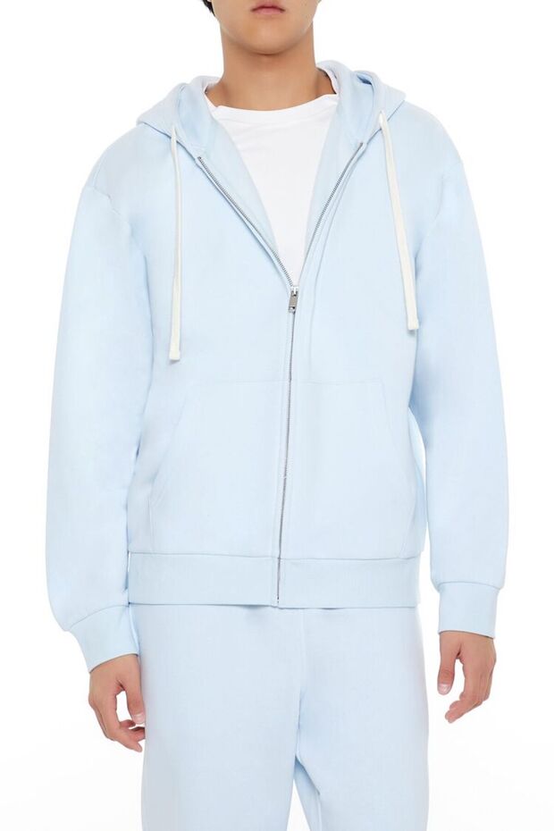 Fermuarlı Kapüşonlu Sweatshirt - 2