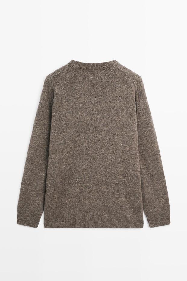 %100 yün Argyle triko kazak - 8