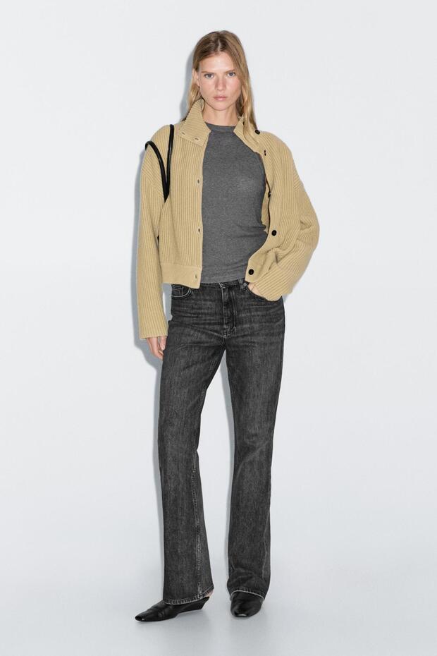Yüksek bel bootcut jean - 1