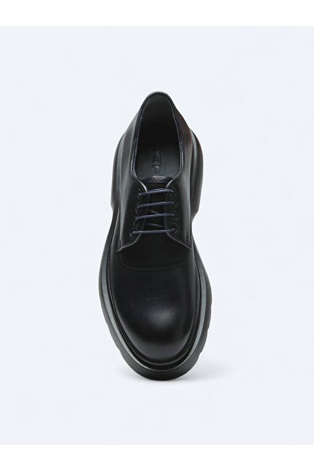 Lacivert Deri Smart Casual Ayakkabı - 3