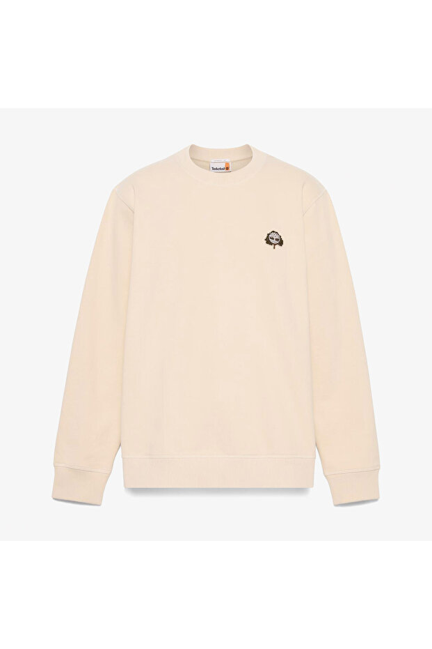 Three Patch Logo Erkek Bej Sweatshirt - 4