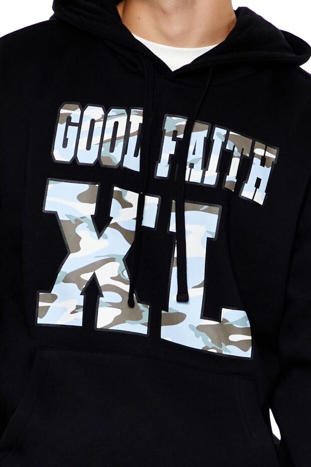 Baskılı Kapüşonlu Sweatshirt - 5