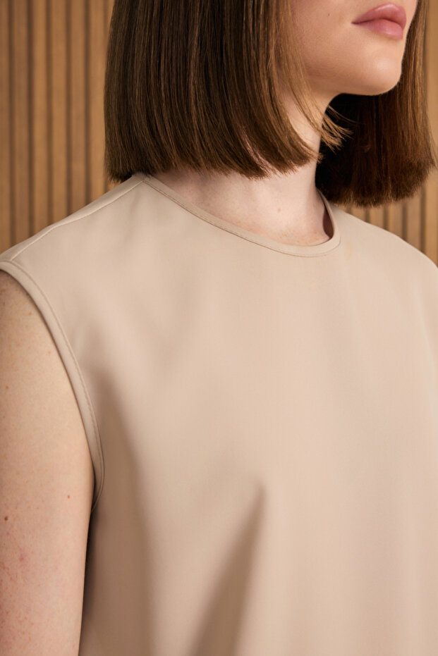 Dokuma Kolsuz Bluz - 4