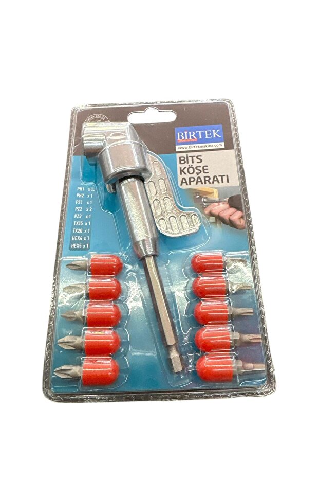 BİRTEK 10 Parça Bits Köşe Aparatı Seti - 3