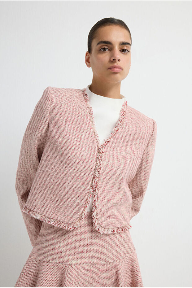 Crop Tüvit Ceket - 6