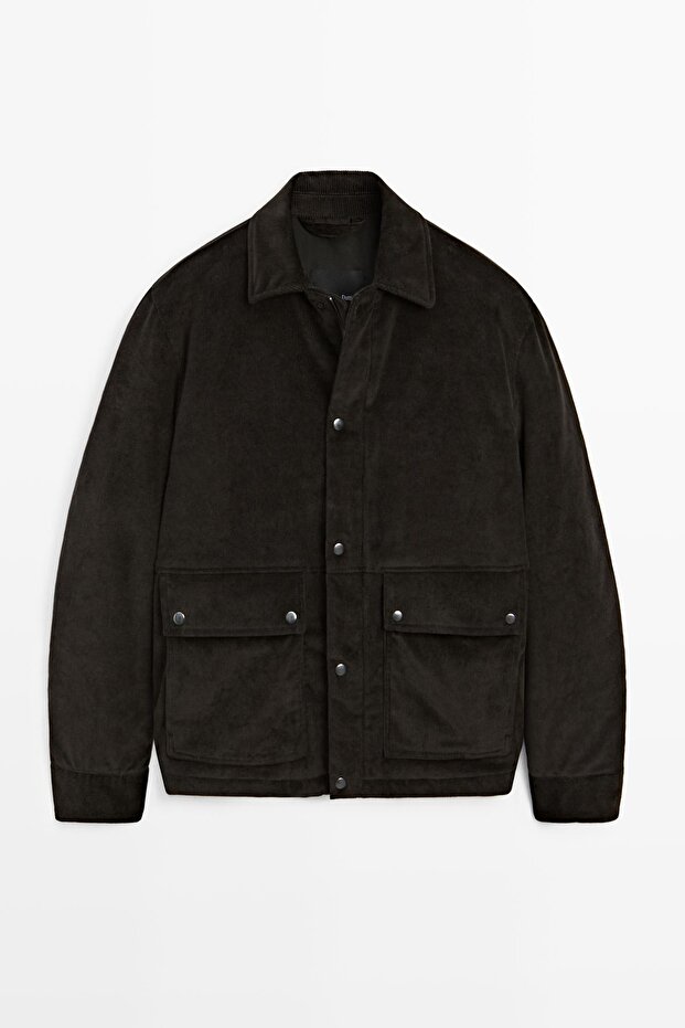 Fitilli kadife ceket - 5