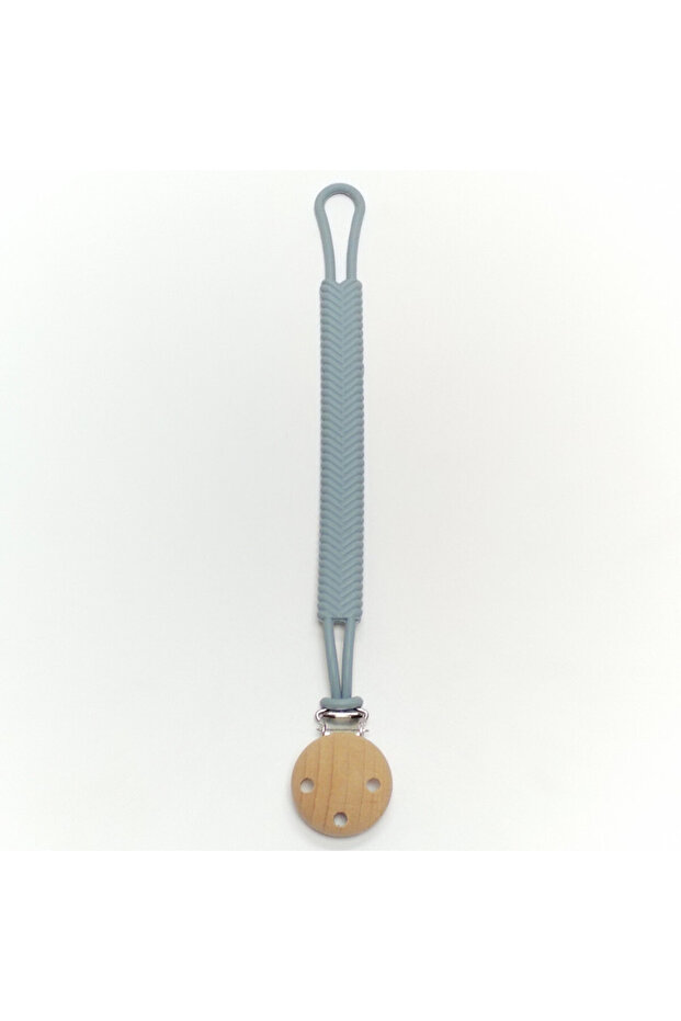 Navy Blue Baby Pacifier Teether Anti Drop Chain Rope Food Grade Silicone One Pacifier Chain Pendant