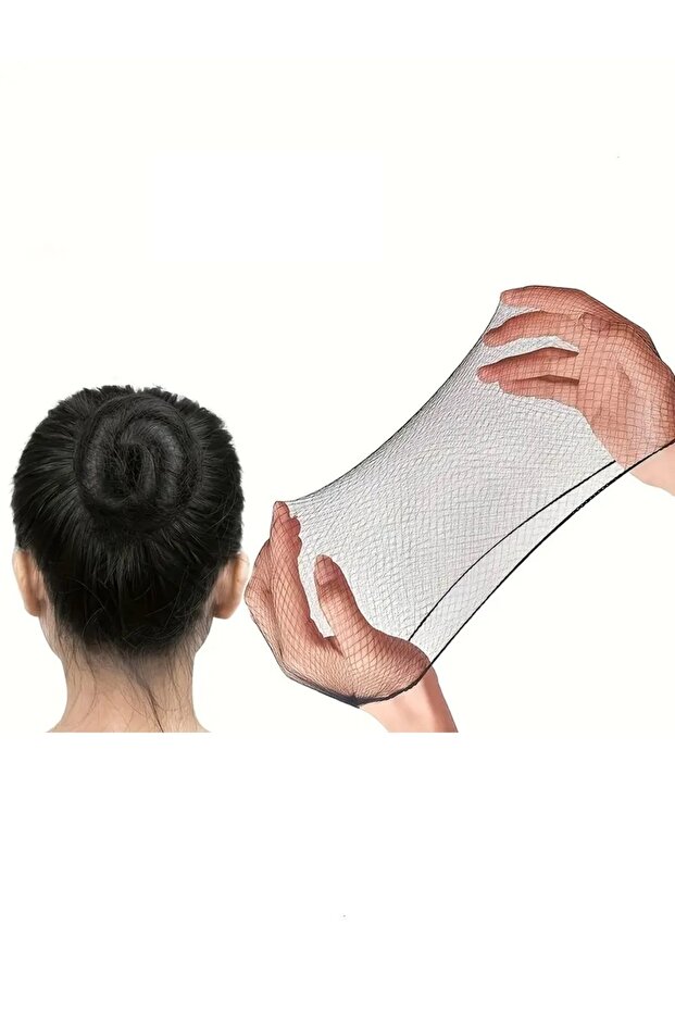 Görünmez Saç Topuz Filesi 1 Adet Siyah - 1