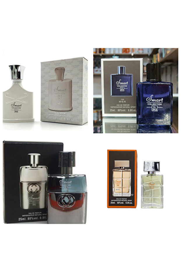 FRAGRANCE NOTES PERFUME SMART COLLETION ALL 25ML 4 PEACES N0362 NO313 NO334 NO332