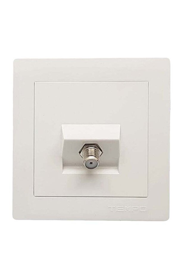 Satellite Wall Socket White 7x7cmcm