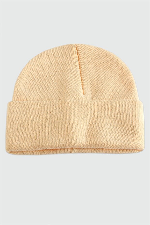 Double Layer 1St Quality Colorful Beanie (Wholesale Beanie Gloves) - Yavruağzı