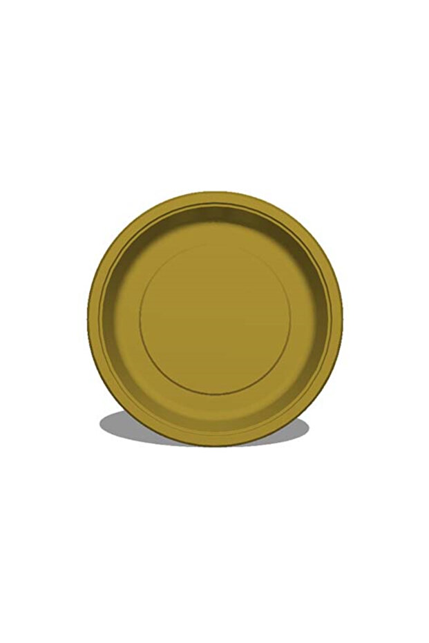 PASTEL GOLD RENK Doğum Günü Parti Tabağı – Tek Kullanımlık Karton Tabak (8’li Paket) - 2