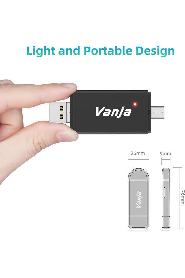 SD/Micro SD Card Reader, USB Type C Micro USB OTG Adapter - 4