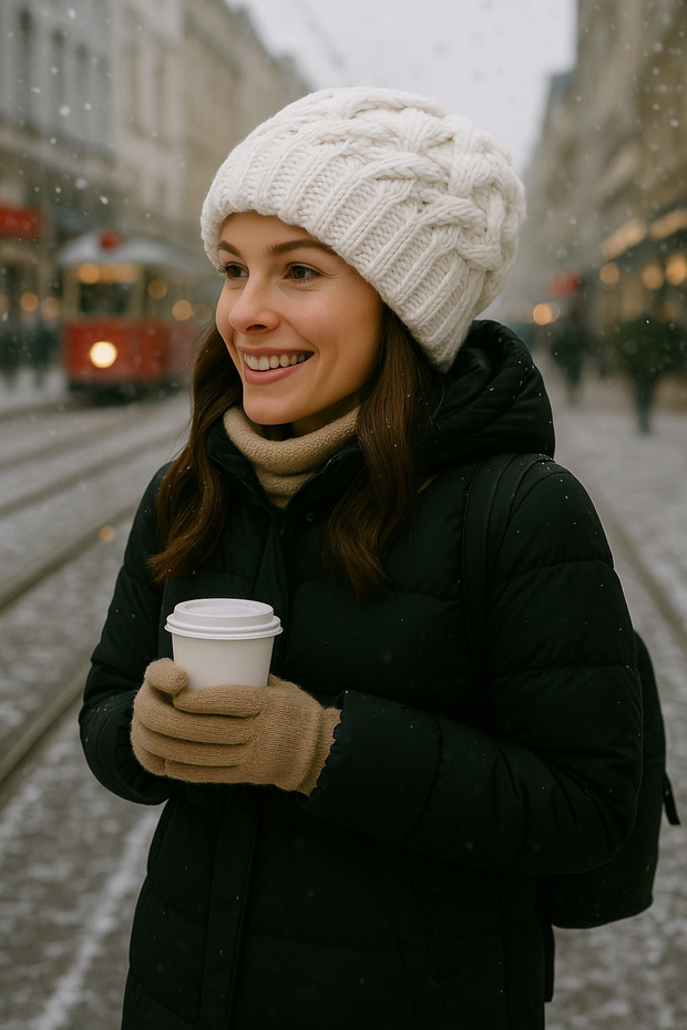 SEPET MODEL ZARİF ÖRGÜ DESENLİ BERE - 6