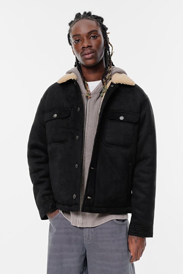 Çift yüzlü trucker ceket - 2