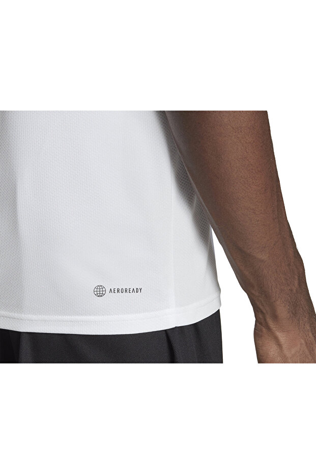 Essentials Single Jersey Embroidered Small Logo Tişört - 6