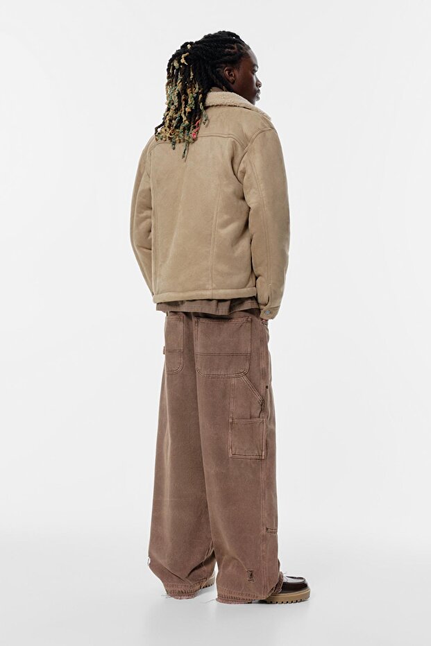 Çift yüzlü trucker ceket - 4