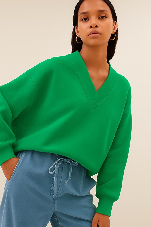 Unisex V-Neck Sweatshirt