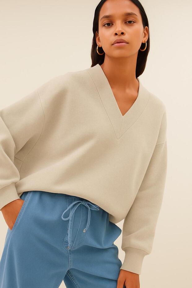 Unisex V-Neck Sweatshirt