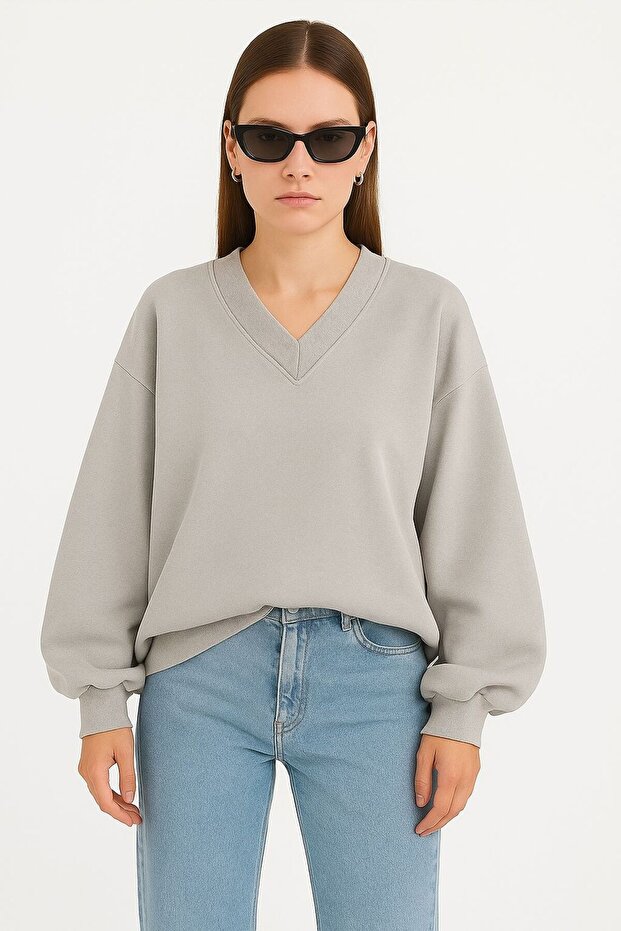 Unisex V-Neck Sweatshirt