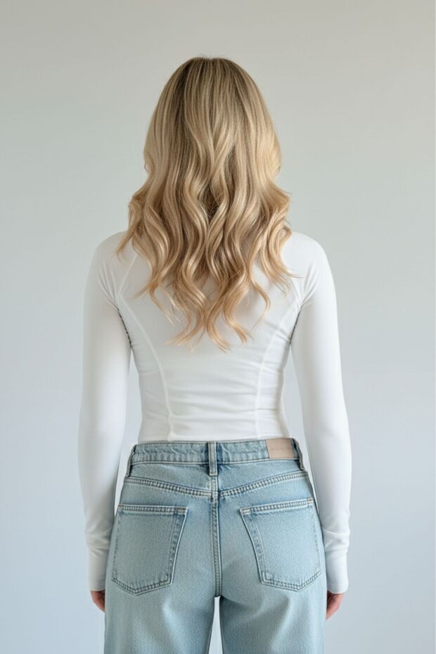 Rover Basic Slim Fit Fermuarlı Bluz - 2