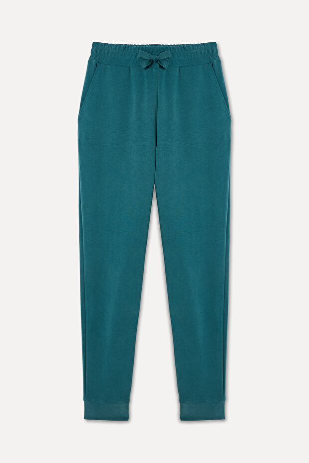 MODAL KARIŞIMLI BELİ LASTİKLİ JOGGER EŞOFMAN ALTI - 1