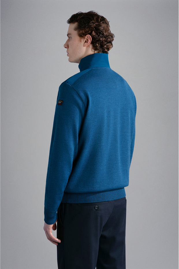 MEN'S ZIPPED PULLOVER C.W. WOOL - 2
