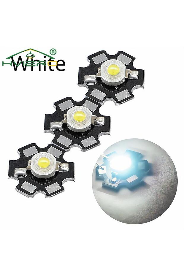 10pcs White 10pcs 1W High Power Chip White Red Blue Green light Bead Emitter LED Bulb Diodes Lamp Be