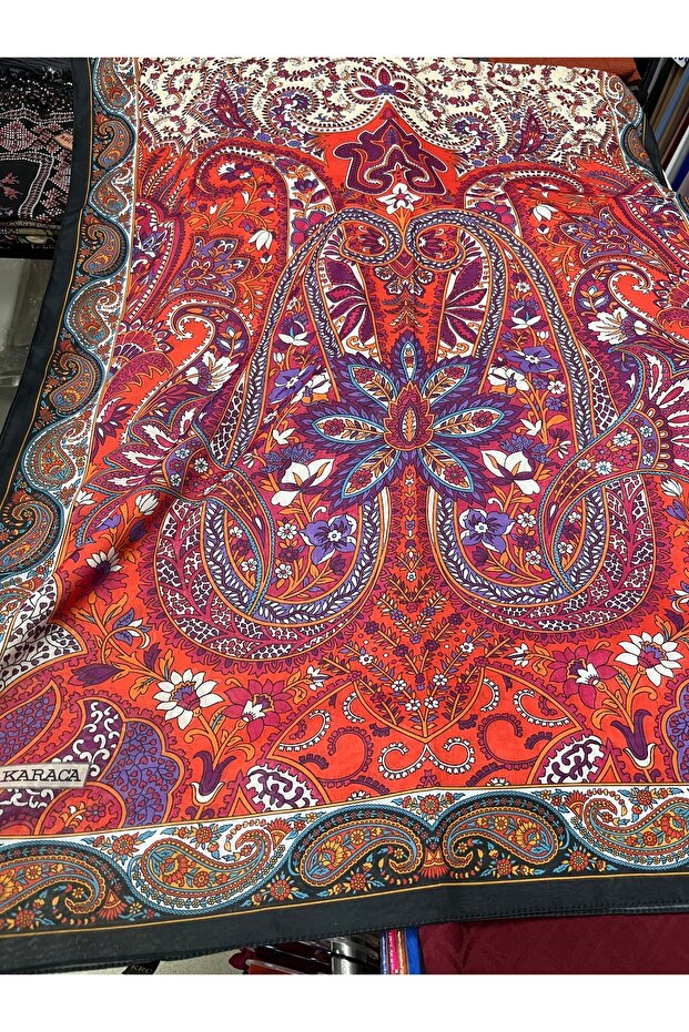 شال حريري من القطن بنمط عرقي - 2