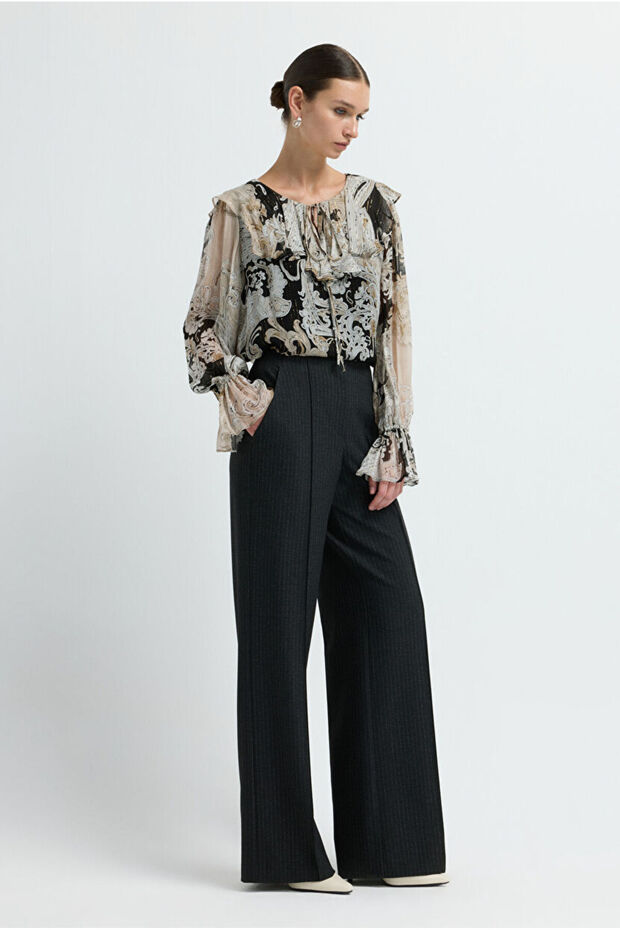 Çizgili Pantolon - 4