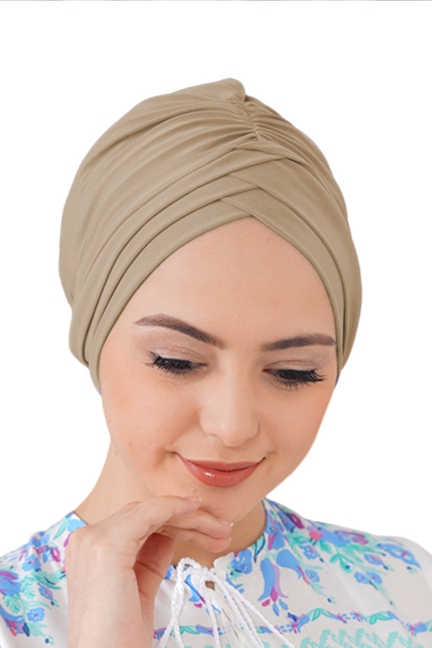 Crossed 3-Stripes Double-Sided Bonnet Sea Cap