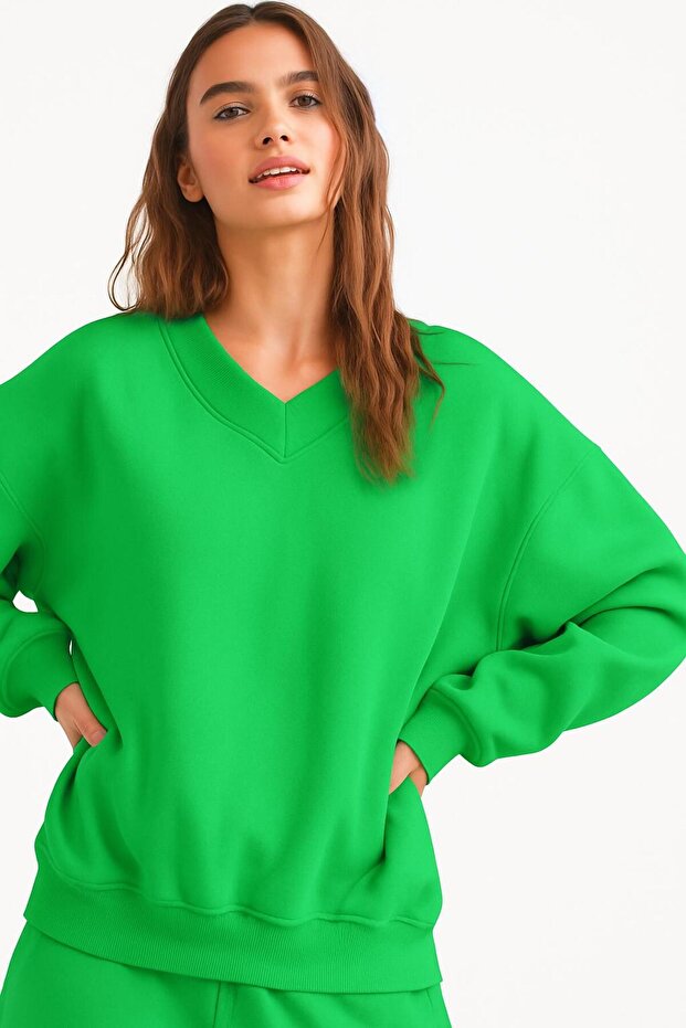 Unisex V-Neck Sweatshirt