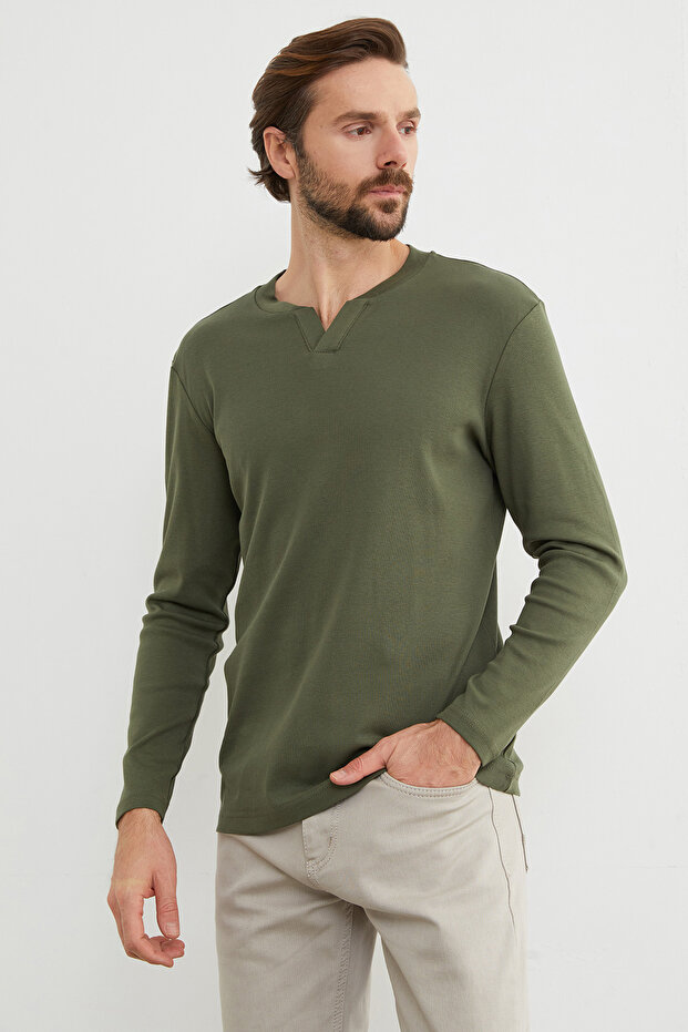 Basic V-Neck Ribbed Bodysuit