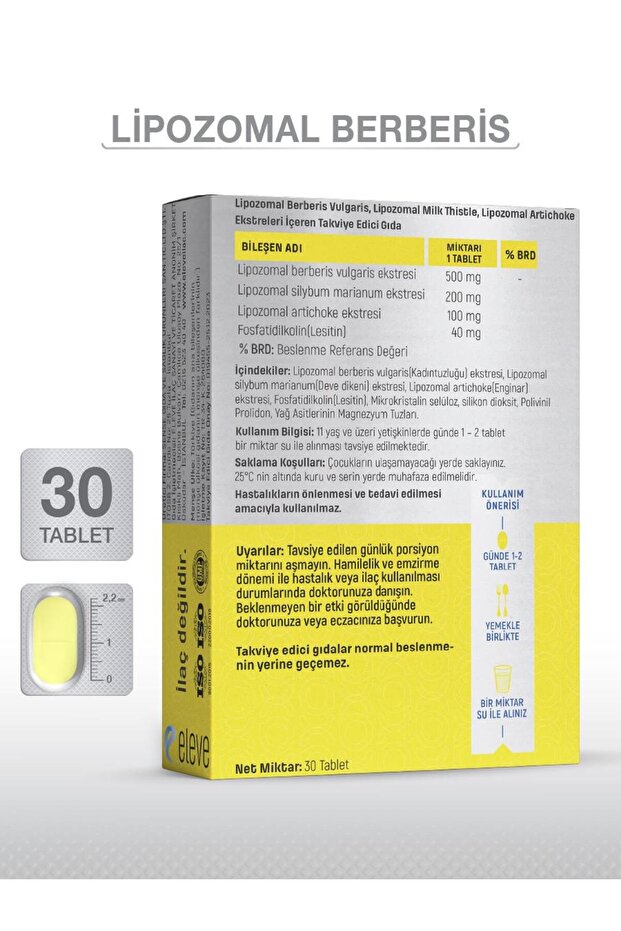 LİPOZOMAL BERBERİS 30 TABLET - 2