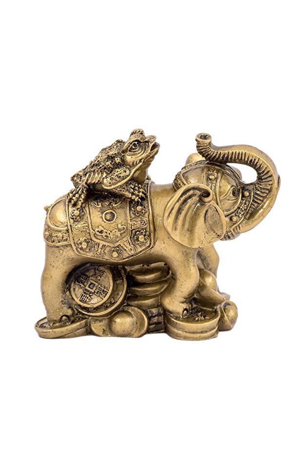 Elephant with three-legged toad - medium - 2
