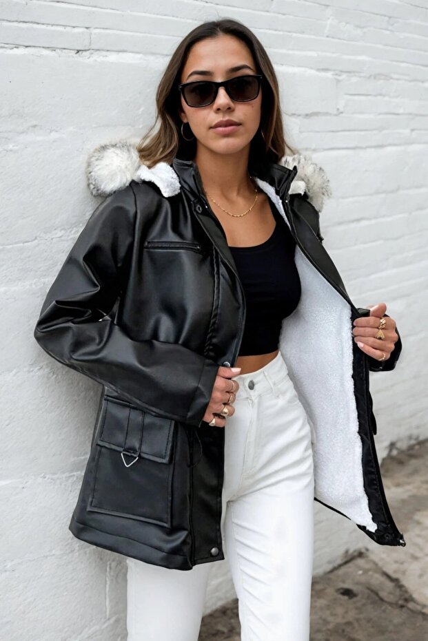 Deri Bomber Deri Ceket - 4