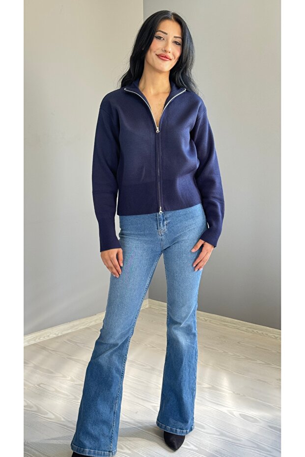 Fermuarlı Hırka - 1