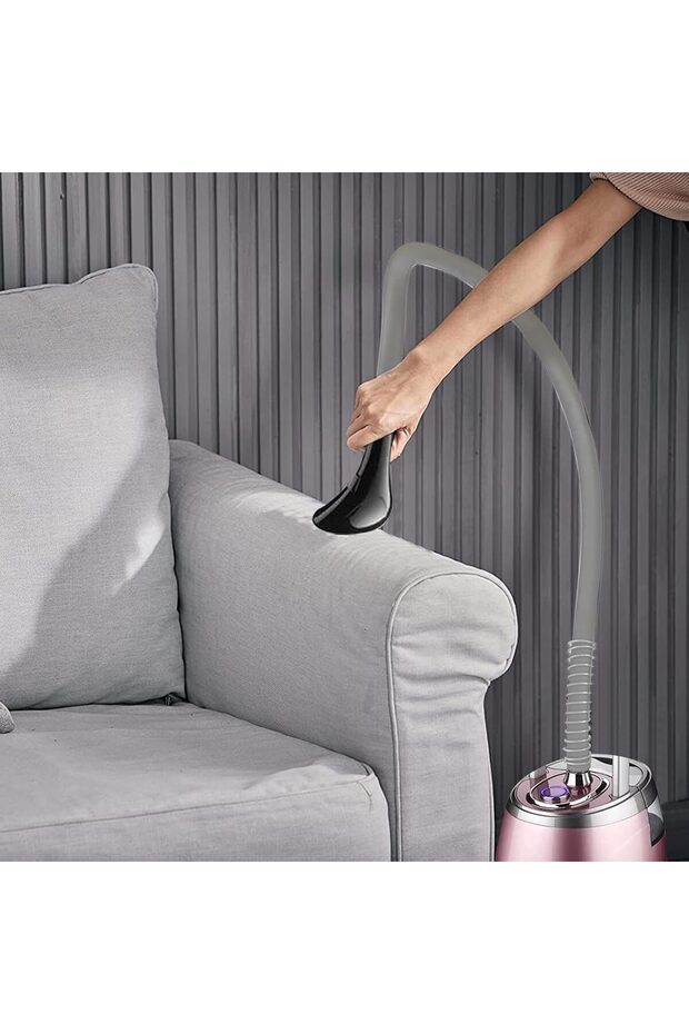 2000W Steam Irons, Standing Garment Steamer, Double Aluminum Rods, Ironing Board and Clothing Hanger
