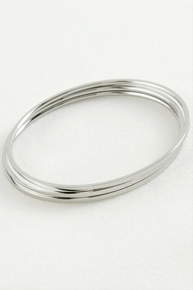 3 قطع أساور فاخرة من الفولاذ من أجدا مقاس 65*2 ملم