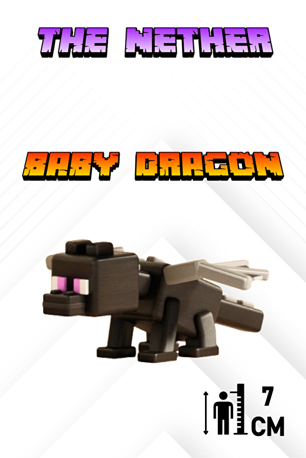 Minecraft The Nether Oyun Seti 11 Adet - Enderman, Portal, Ejderha, Wither, Piglin, Chest, Redstone - 5