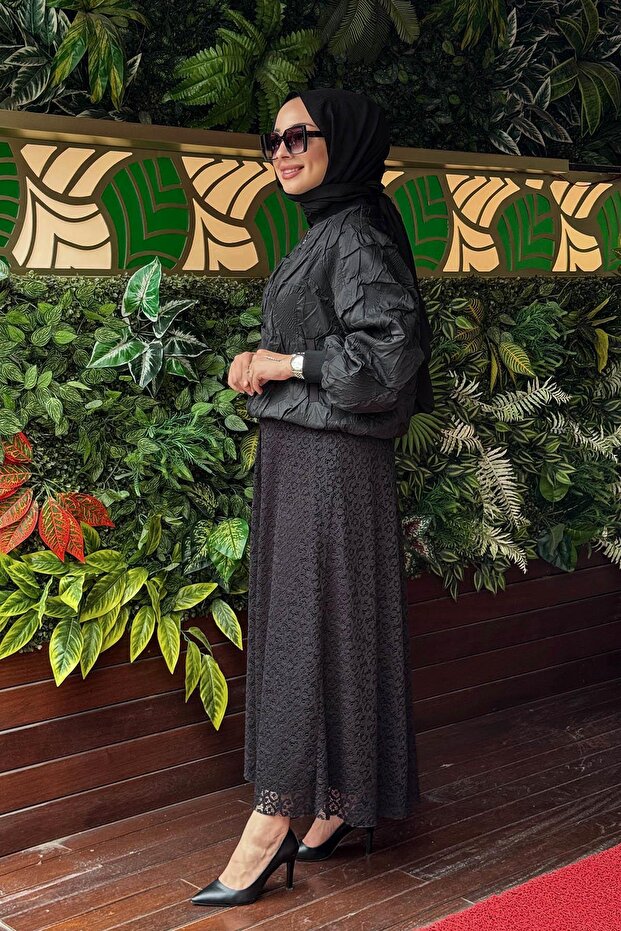 Ceket W-6852 Siyah - 2