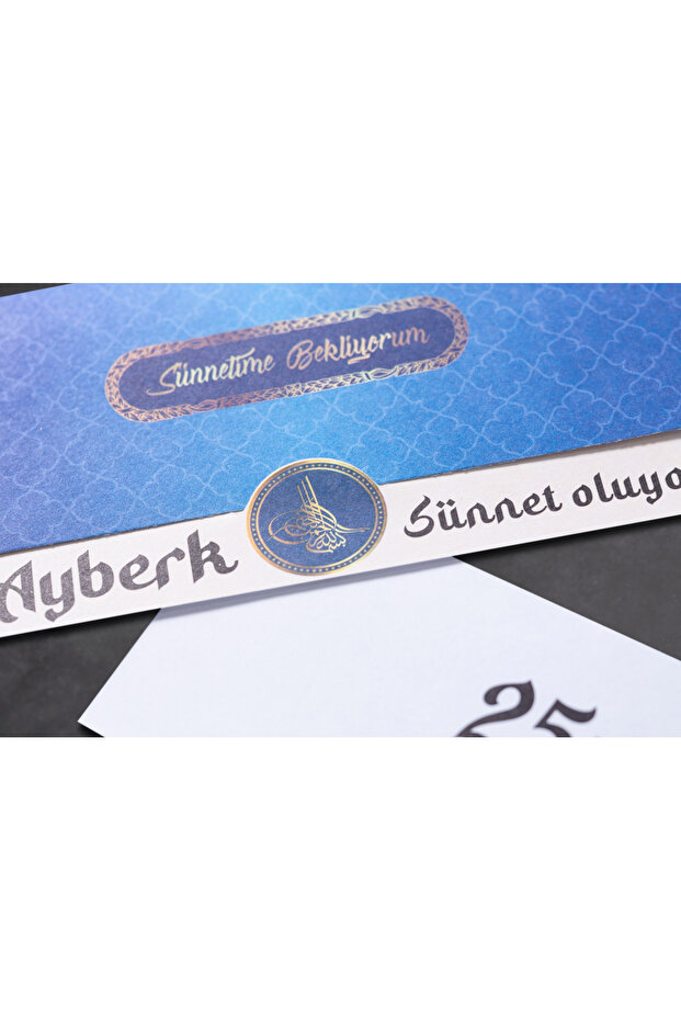 Sünnet Davetiyesi 5024 - 50 Adet - Zarfsız - Baskı Hariç - Tablozadee Özel Tasarım - 3