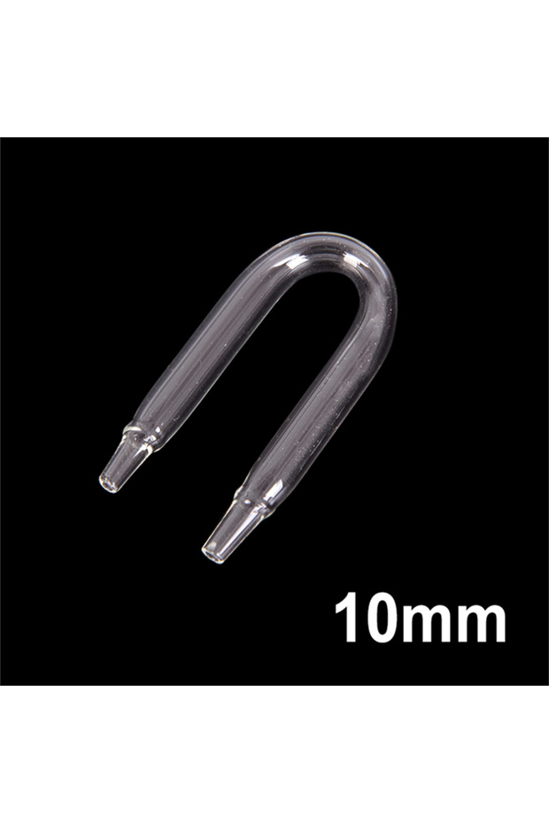10mm inside width Aquarium U Shaped Air Pipe Connector Fish Tank Co2 Oxygen Tube Check Valve Glass T
