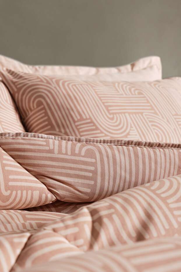 Nola Easy Cotton Comforter Set Tek Kişilik Cappucino - 4