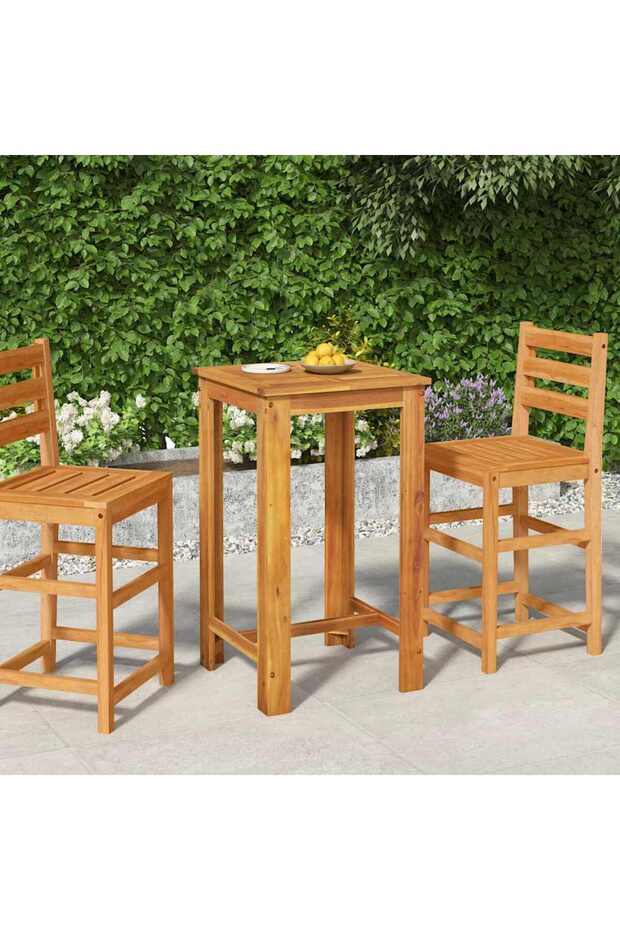 Garden Bar Table 60x60x105 cm Solid Wood Acacia