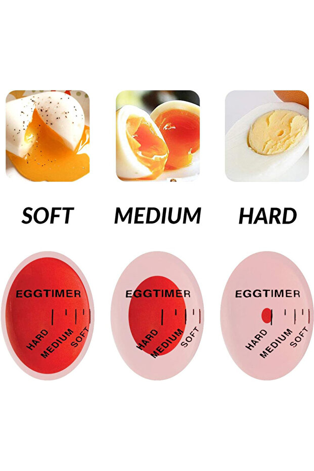 Egg Cooking Timer Gauge Boiling Consistency Indicator Practical Kitchen Gadget with Scale - 3