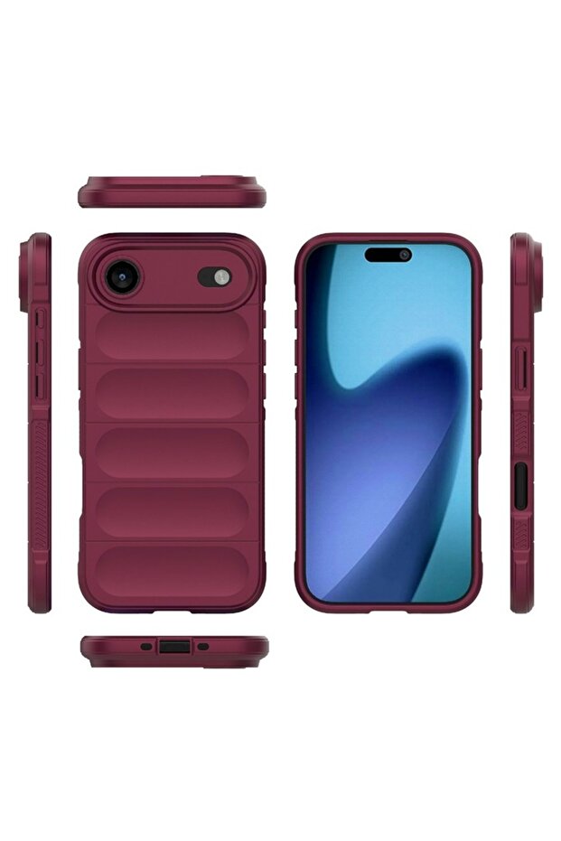 Silicone Case with Microfiber Buffer for Apple iPhone 17 Air, Violet - 2