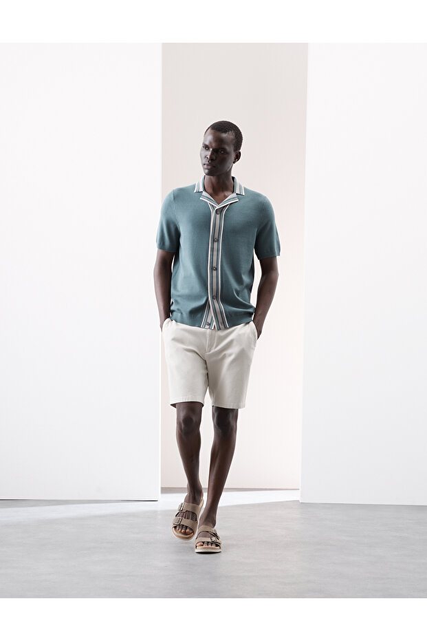 Desenli Erkek Gömlek - 3