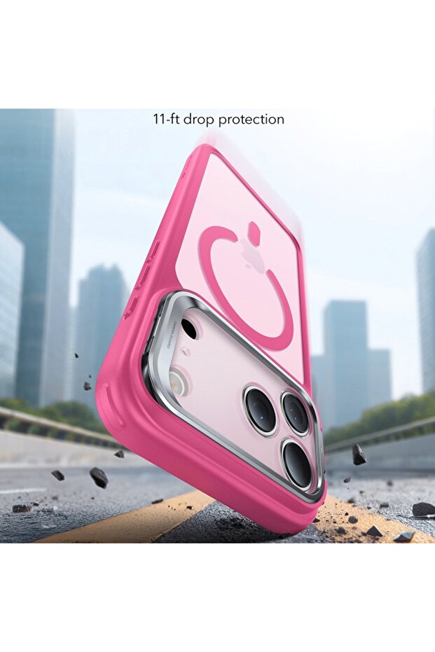 Protective MagSafe Shockproof Case for Apple iPhone 17 Pro, Frosted Design, Polycarbonate, Acrylic B - 2