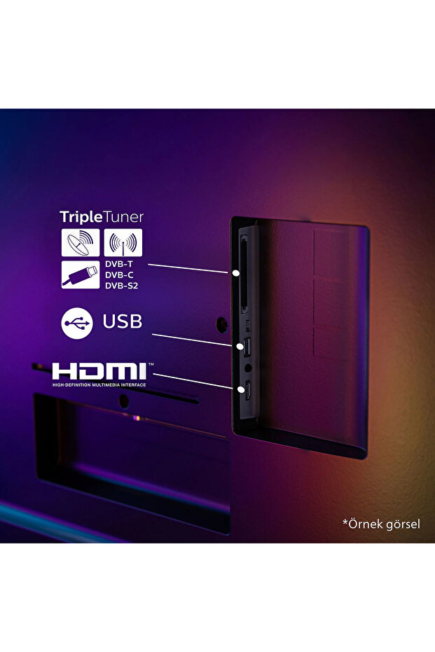65PUS9000/62 65'' 164 Ekran Uydu Alıcılı 4k Ultra HD Titan Ambilight QLED TV - 3